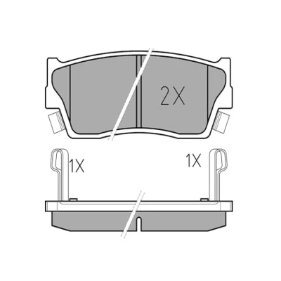 Image de MEYLE 025 215 0014/W Jeu de plaquettes frein ORIGINAL Quality Essieu avant avec indicateur d&#039;usure tôle anti bruit SUZUKI: Vitara I SUV