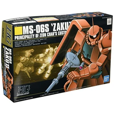 Image de BANDAI SAS FRANCE Ms 06s zaku II Custom Model Kit échelle 1/144 Mobile Suit Gundam hguc mk58888