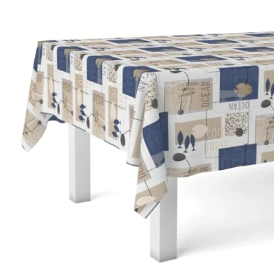 Image de Martina Home Ocean Nappe en Toile Cirée Unique 180 x 140 cm