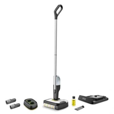 Image de Nettoyeur de sols FC 2 4 Battery set duo Sans fil batteries 4V élimine tâches et miettes en 1 passage chargeur rapide