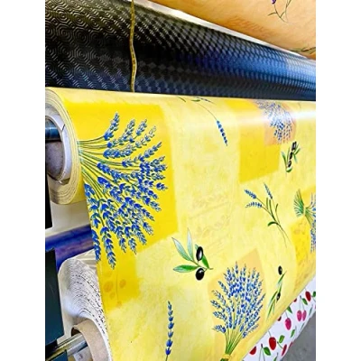 Image de KGS Toile Cirée Provençale Jaune Au Mètre 140x140cm
