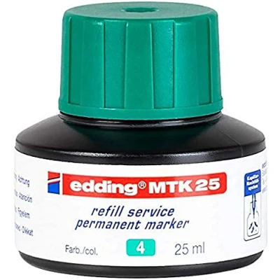 Image de edding MTK 25 Encre de recharge avec système capillaire, idéale pour une propre et simple presque tous les marqueurs permanents ml, Bleu
