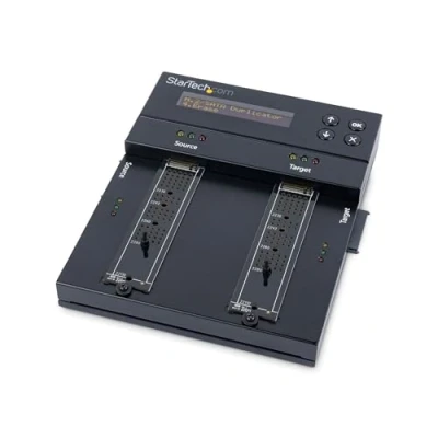 Image de StarTech.com Duplicateur et Nettoyeur Disque M.2 SATA &amp; NVMe Duplicator/Eraser HDD/SSD Disques PCIe AHCI/NVMe, M.2, 2.5/3.5&quot; Duplicateur/Effaceur Externe, TAA (SM2DUPE11)