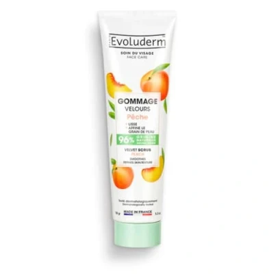 Image de Evoluderm Gommage Exfoliant à Extrait de Pêche 150 ml Fabrication Française