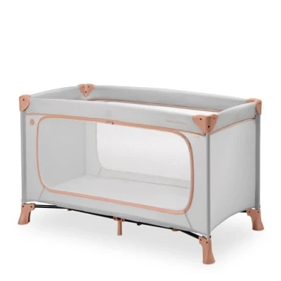 Image de hauck Lit Parapluie Bebe Dream N Play Plus, Grande Ouverture Latérale pour Jouer, Pliable, Compact, Sac de Transport, la Naissance à 15 kg, Dusty Cork
