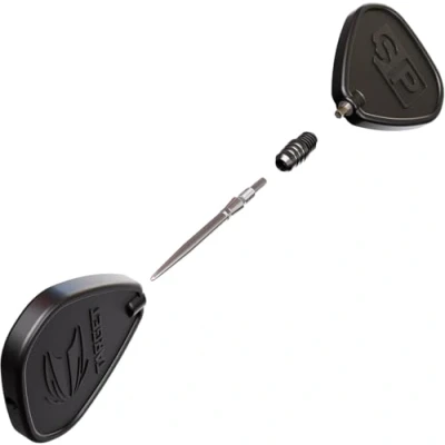 Image de Target Darts Soft Tip zu Swiss Point Dart Konvertierungsset, Schwarz Dartspitzen Konvertierungswerkzeug, Umspitzen Von Stahlspitzen 2BA Gewinde Tungsten Billet Tips