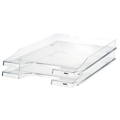 Image de HAN corbeille courrier JUNIOR 5 PC, moderne et plate en design classique jusqu’au format DIN A4/C4, transparente, 1025 23