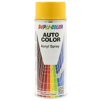 Image de DUPLI COLOR 537905 Peinture combinée pour voitures 400ml aérosol jaune AQUA ECO+ RAL 3000 flame red gloss 350 ml
