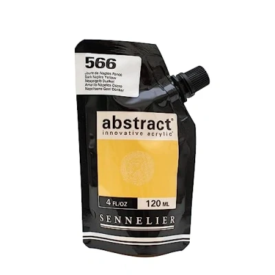 Image de Sennelier 566 Peinture Acrylique Abstrait 120 ML Jaune de Naples foncé