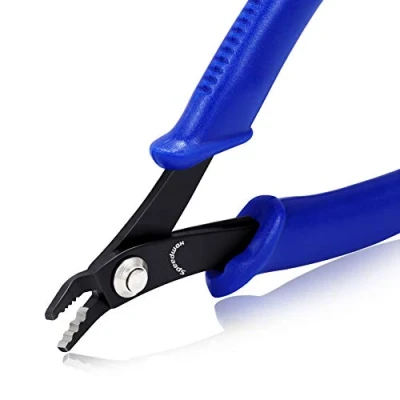 Image de SPEEDWOX Pince à sertir pour perles Outil de sertissage la fabrication bijoux 12,7 cm fine précision standard Tête courbée des Extrémités rondes