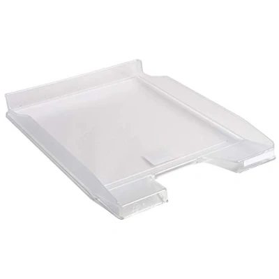 Image de Exacompta Réf. 11423D 1 corbeille à courrier COMBO MINI dimensions 34,7 x 25,5 3,8 cm pour documents au format A4 + couleur cristal capacité 250 feuilles