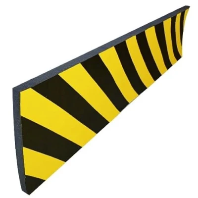 Image de Protection droite en mousse 1000x300mm noir/jaune