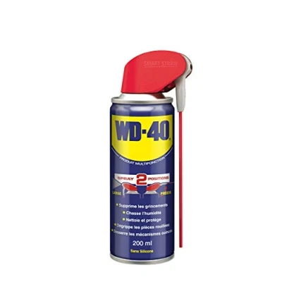 Image de WD 40 Produit Multifonction Spray Double Position Sans Silicone Non Conducteur Compatible Plastiques, Caoutchoucs, Tous Métaux 200 ML