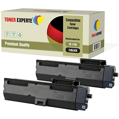 Image de Toner EXPERTE Pack 2 Compatibles TK 1150 TK1150 Cartouches de pour ECOSYS M2135dn, P2235dn, P2235dw, P2235d, M2635dn, M2735dw