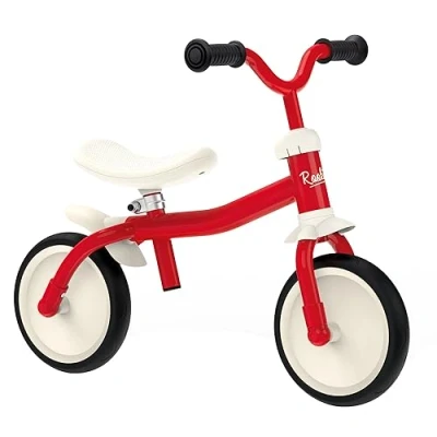 Image de Smoby Draisienne Rookie Vélo Enfant Léger en Métal Selle Ergonomique Réglable Roues Silencieuses Guidon Ajustable 770400 Rouge