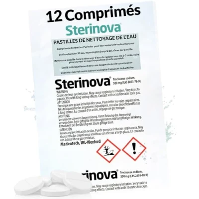 Image de JB White Puritabs Sterinova 12x Pastille de Chlore pour Rameur à Eau et Le Traitement l&#039;eau Contre Les algues, compatibles avec Yamo, Pasyou, Joroto, SportPlus (comprimés rameurs d&#039;eau 2x6)