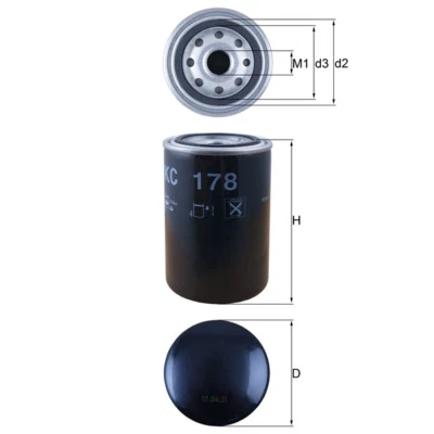 Image de MAHLE ORIGINAL KC 178 Filtre à Carburant vissé DAF: CF 85