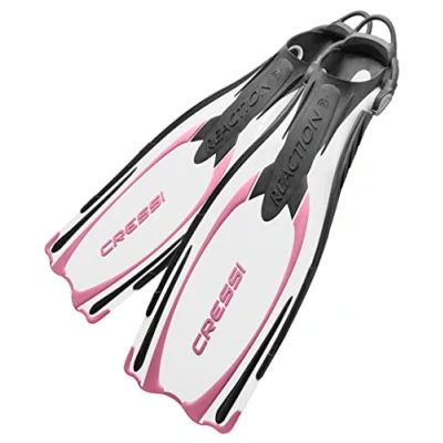 Image de Cressi Sub S.p.A. Reaction EBS Rosa Palmes de plongée Blanc Taille S/M