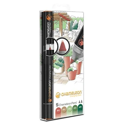 Image de Chameleon Art Products marqueurs Pens, 5 à Base d&#039;alcool; Tons Nature
