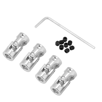 Image de 4 pièces Accouplement D&#039;arbre Joint Universel, D&#039;accouplement Métal Connecteur Moteur Universel Pour Connecter Des Robots Modèles Voiture(5x5mm)