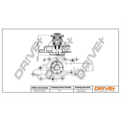 Image de Pompe à eau, refroidissement du moteur Dr!ve+ DP2310.10.128