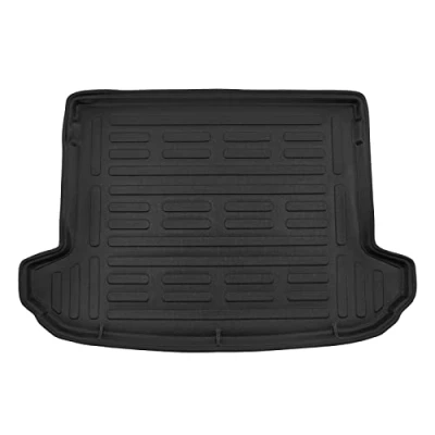 Image de Tapis de Coffre sur Mesure pour Sportage QL 2016 2021, Noir, Antidérapant, Bord Haut, Toutes Saisons, Adapté Animaux Compagnie