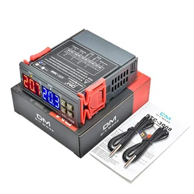 Image de diymore STC 3008 régulateur de thermostat à température numérique DC 12V avec chauffe refroidisseur sonde capteur NTC