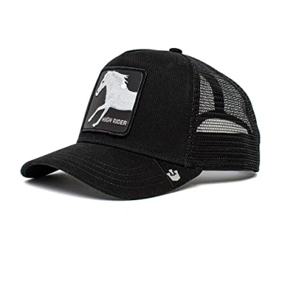 Image de Goorin Bros. Ride High Pferd Black A Frame Adjustable Trucker Cap One Size