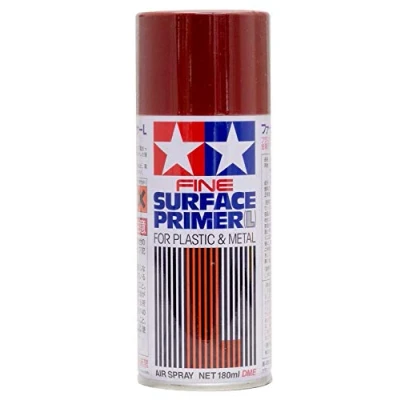 Image de TAMIYA 87160 Bombe d&#039;apprêt pour modélisme Rouge oxyde 180 ml