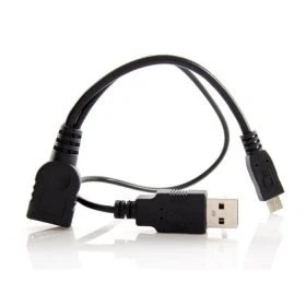 Image de Cablecc Câble micro USB 2.0 OTG avec alimentation pour Galaxy S3 i9300 S4 i9500 Note2 N7100 Note3 N9000 &amp; S5 i9600 Noir