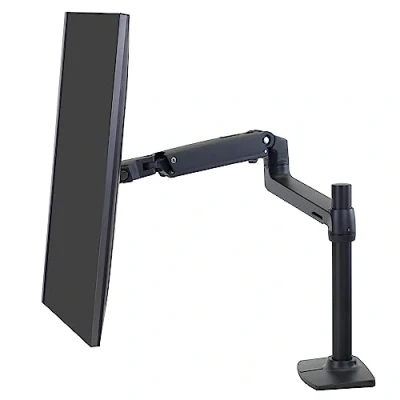 Image de Bras de moniteur bureau ERGOTRON LX Tall Pole Long Noir mat Jusqu&#039;à 34 pouces Compatible avec les normes VESA (3,2 à 11,3 kg) 45 537 224