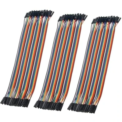 Image de Aihasd 120PCS 20cm Femelle à Dupont fil Cavalier câble pour Breadboard de test circuit
