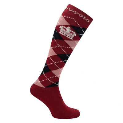 Image de HV Polo Chaussettes Argyle Deep Red Navy 43 46