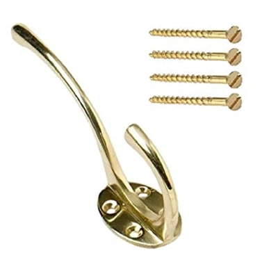 Image de Bulk Hardware BH00180 Patère pour chapeau/veste finition Laiton massif