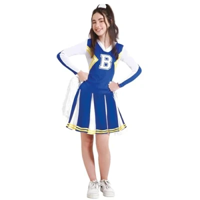 Image de Déguisement Riverdale Cheerleader adolescent FIESTAS GUIRCA, S.L. Noir Pour enfants de 14 ans et plus