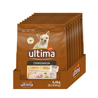 Image de Ultima Croquettes pour Chien Chihuahua Pack 8 x 800g Total 6,4kg