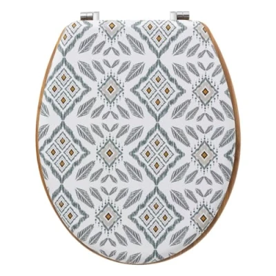 Image de 5five abattant WC Blanc et Gris hapache