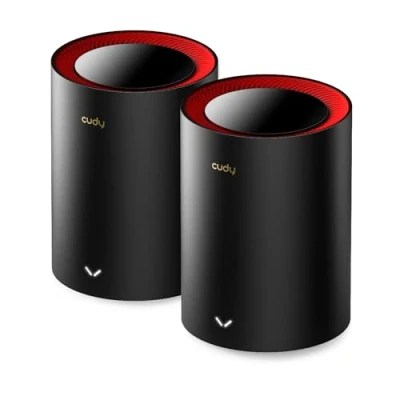 Image de CUDY AX3000 2,5G Système de Maillage Wi FI 6 6, 2,5 g WAN, Backhaul Ethernet, idéal pour 1Gig+ Internet, Wireguard, OpenVPN, Zerotier, CloudFlare, DDNS, 2023 Sortie M3000 2 Packs