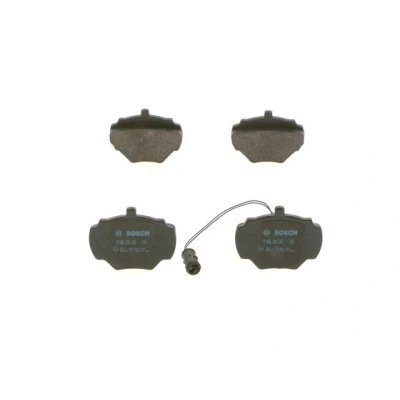 Image de BOSCH 0 986 424 267 Jeu de plaquettes frein Low Metallic avec palpeur d&#039;usure intégré tôle anti bruit LAND ROVER: Discovery 1, Range Rover 1