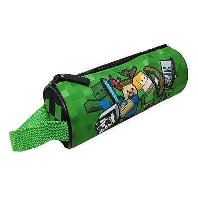 Image de Theonoi Minecraft Trousse à crayons pour enfant, Creeper vert,