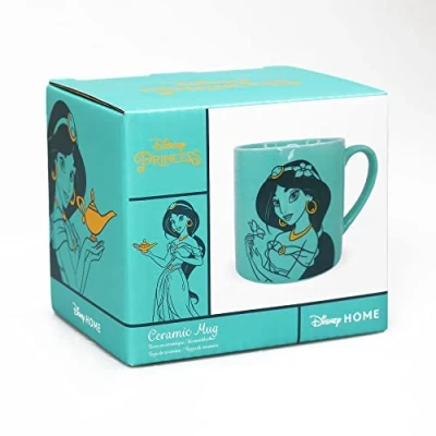Image de Disney Half Moon Bay Tasse Aladdin Jasmin en boîte 325 ml Passe au lave vaisselle et micro ondes à café de bureau