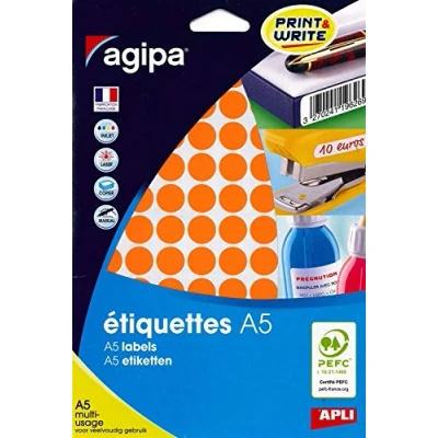 Image de Apli 114315 Etui 960 pastilles multi usage orange Ø 15 mm