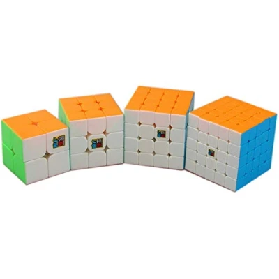 Image de FunnyGoo MoYu MoFangJiaoShi Cubing Classroom meilong Cube Bundle 2x2 3x3 4x4 5x5 Magic Smooth Puzzles Set Stickerless Gift Packing
