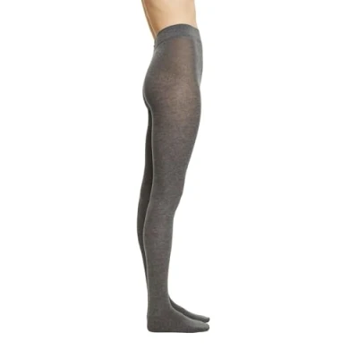 Image de Esprit Plain UNI Collants, Femme, Taille: 42 44, Light grey melange