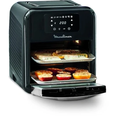 Image de Moulinex Easy Fry Multifonction 9 en 1 et Grill, Friteuse à Air chaud, Fryer gril, 8programmes automatiques, Rapide, Capacité 11L, AL501810