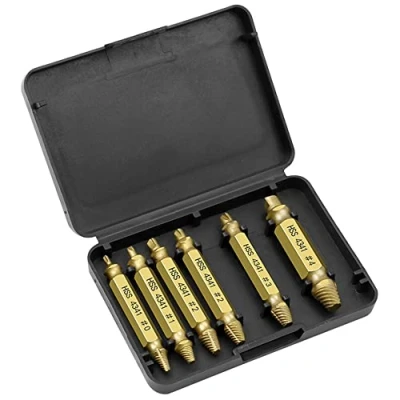 Image de Teogneot Ensemble d&#039;extracteurs de vis 6 pièces Outil d&#039;extraction faciles à Retirer Extracteurs endommagés et usés
