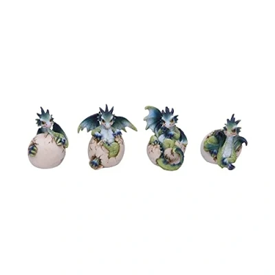 Image de Nemesis Now Hatchlings Emergence Lot de 4 Figurines Dragonling Hatching from Egg 8 cm