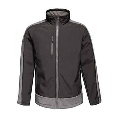 Image de Regatta Veste Softshell Imprimable Homme Imperméable et Membranée Contrast Soft Shell Black/Seal Grey FR: XS (Taille Fabricant: XS)