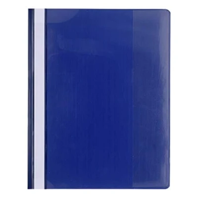 Image de Exacompta Réf. 439903B Paquet de 10 chemises présentation à lamelles couverture transparente en PVC lamelle métal permet relier des documents perforés A4 maxi couleur rouge