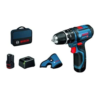 Image de Bosch Professional 06019B6906 GSB 12V 15 Perceuse visseuse 2x2,0 Ah L BOXX, Bleu